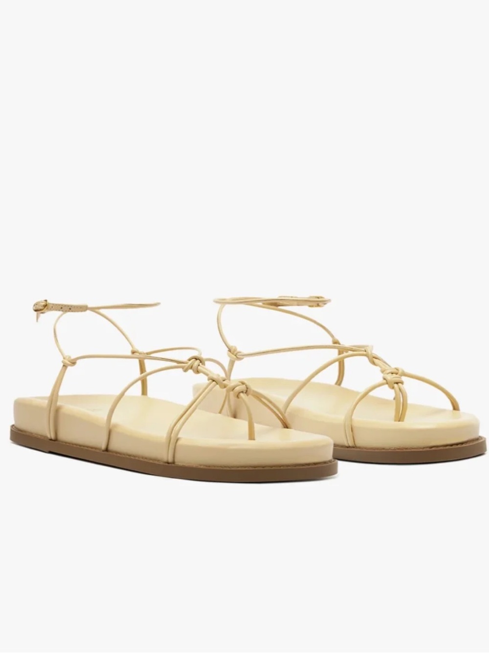 SCHUTZ women's calabria sporty sandal in natural Sz 6 / 23